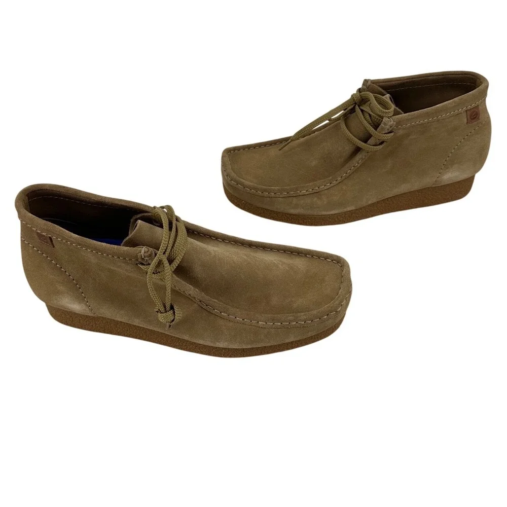 Clarks Shacre Boot Mens 11 Dark Sand Suede Moc Toe Wallabee Chukka 261594387100
